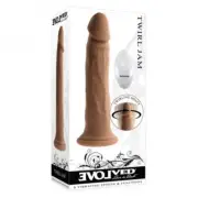 Evolved Twirl Jam Rechargeable Remote-controlled Vibrating Twirling 9 In. Silico