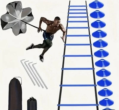 Agility Training Equipment Set |Soccer Training Equipment for Kids | Blue