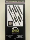 Arches & Halos Ultimate EyeBrow Hero Kit Light 7pc Tweezers Pencil Powder Tint