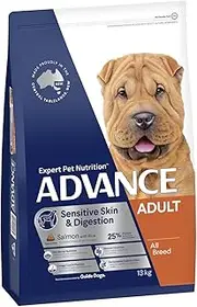 ADVANCE DOG ALL BRD SNS SKN & DIGST SLM W RICE 13KG (374962)