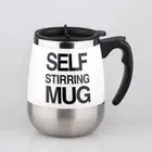 Stainless Steel Self Stirring Coffee Cup Mug Electric Automatic Self Mixing