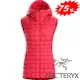 【台灣黑熊】加拿大 ARC'TERYX 始祖鳥 Narin Vest 女款 連帽羽絨背心 鵝絨背心外套 保暖背心 16117 佛朗明哥紅