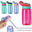 Children Kids BPA Free Drinking Bottle Water Bottle with Straws Drinking Cup