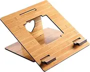 Operitacx Wooden Laptop Stand Rack Durable and Portable Laptop Placing Shelf for Home Office Use for Notebooks Simple Design Easy to Use Choice