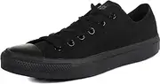 [Converse] Unisex Chuck Taylor All Star Ox Basketball Shoe (42-43 M EU / 11 B(M) US Women / 9 D(M) US Men, Black/Black)