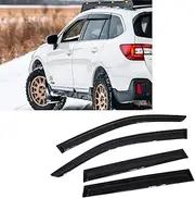 94376 Side Window Wind Deflector, 4pcs Outside Mount Style Tape-On Nice Rain Guards Set, Window Visor fit for 2015-2022 Subaru Outback