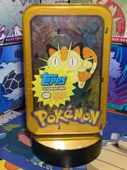Pokemon Vintage 1999 Topps TV Animation Edition Tin - (SEALED) Meowth Art work