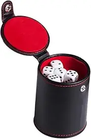 Abaodam 2-Layered Dice Cup Bar Dice Cup Dices Game Container Party Game Accessory Set