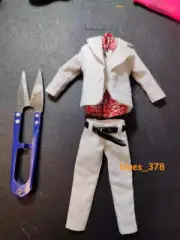 VTOYS 1/12 Scale White Suit Clothes Set For 6'' Mezco Model Doll (No Figure)