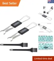 2 Pieces Keycap Remover with Keyboard Brush, Keycap Puller Keycap Remover + K...