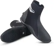 XUKER Neoprene Diving Wetsuit Boots 3mm 5mm Zipped Adult Unisex Water Boots Glued Blind Stitched with Anti-Slip Rubber Sole for Water Sports