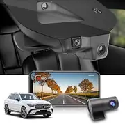 Fitcamx 4K Dual Dash Cam Suitable for 2023 2024 2025 Mercedes-Benz GLC 300 4MATIC X254 (HD2-6588), OEM Look, Front 2160P+Back 1080P, Loop Recording G-Sensor, Built-in WiFi & APP, Easy to Use, 128GB