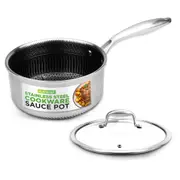 25 Frying Pan with Lid, Non Stick Fry Pan, Ceramic Pan-Induction- Easy to Clean