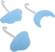 Yardwe 3pcs Reusable Wall Mounted Silicone Hooks Stylish Self Adhesive Multi Function Storage for Towels Keys and More Durable Bathroom Door Hooks for College Dorm Organization