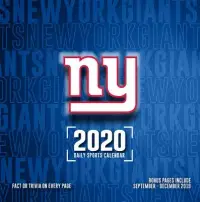 在飛比找博客來優惠-New York Giants 2020 Calendar