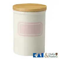 在飛比找momo購物網優惠-【KAI 貝印】簡約陶瓷密封罐(淡雅粉)