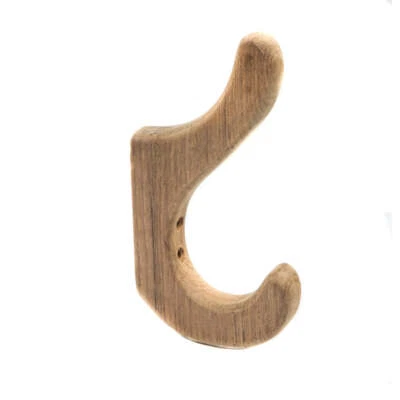 WhiteCap Solid Teak Cap/Coat Utility Hook, 7"H x 3-3/4"W x 7/8"D, 62560