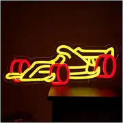 Sign Lamp Car Neon Sign Racing LED Neon Wall Decor for Racing Fans Kid Room Game Room 15.7x39.6cm