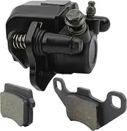 Front Hydraulic Disc Brake Caliper with Spare Brake Pads Compatible with 110cc 150cc 200cc 250cc Taotao ATV Quad Bike Buggy Kazuma Sunl 4 Wheeler XRX 150