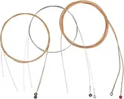 CATIEBYE 6pcs Acoustic Guitar Strings Folk Guitar String Set Replacement Strings Kit Music Instrument Parts Wide Applicati