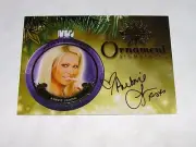 2015 Benchwarmer AUBRIE LEMON Holiday #14 Gold Ornament Autograph SP PLAYBOY Hot