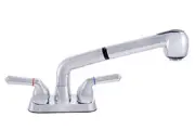 LDR 012 52445CP Exquisite Laundry Faucet, Pull-out Spout, Lifetime Plastic, Chro