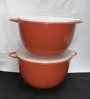 ✅Brand New Tupperware JUMBO THATSA MIXING BOWLS 59-Cups Set Of Two~Color: Maple
