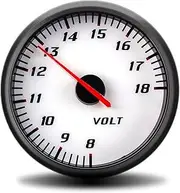 60MM Car Voltmeter Detection 8~18V Auto Voltmeter Arrow Display12 Volt Car Refit Accessories Voltmeter
