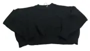 Richer Poorer Women's Black Cropped Boucle Sweater Small