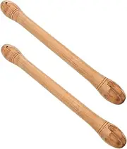 OFFIGAM 1pair Durable Cowhide Drum Sticks Percussion Instrument Accessories for War Drums Smooth Non Slip Surface Comfortable and Lightweight Design