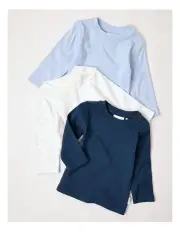 [Sprout] Newborn Knit Rib Top Pack in Assorted
