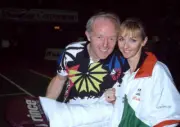Magician Paul Daniels with his wife and assistant Debbie McGee at - Old Photo