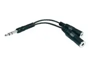 Hosa Y Cable 1/4 TRS To Dual 1/4 TRS Female