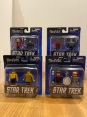Star Trek Diamond Select Minimates Captain Series Complete Lot/Set of 4 - NRFP