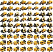 Libima 72 Pcs Construction Toys for Construction Party Favors, Pull Back Engineering Vehicles Tractor Mini Construction Truck Toys Small Sand Trucks Excavator Digger Toy for Birthday Gift, 18 Styles