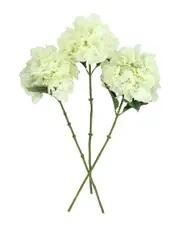Creative Displays Set of 3 Cream Hydrangea Floral Stems