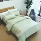 床包組/單人/【素簡。手製】專屬印製-花香綠/100%精梳棉/含枕套1入