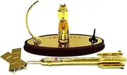 1:80 China Shenzhou 11 Long March 2 Combo Spacecraft Satellite Rocket Model Alloy Aerospace Craft Model for Enthusiasts