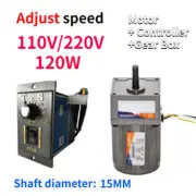 AC Gear Electric 120W New Variable 5-470 RPM Reversible Speed Controller Motor