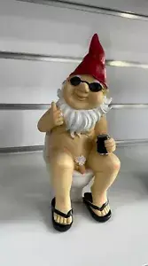 Gnome sitting on toilet naked ( best gift) surprise your loved one