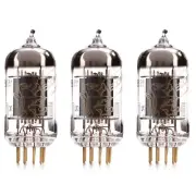 New Matched Trio (3) Reissue Genalex Gold Lion 12AX7 / ECC83 GOLD PIN Tubes Ship