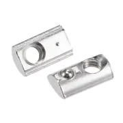 M5 Roll in Spring T-nut with Ball for 2020 Series Rail with 6mm Slot 30Pcs