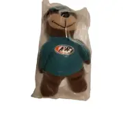 1998 A&W Root Beer Promo Mascot Bear Plush 6" Stuffed Bean Bag Sealed