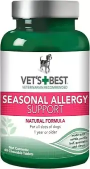 Vet’S Best Seasonal Allergy Relief | Dog Allergy Supplement | Relief from Dry*