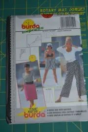 Burda 4550 sewing pattern, pants & shorts, womens 8-18