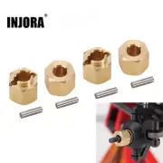 INJORA 5mm/6mm/7mm/10mm Brass Wheel Hex Extenders for 1/18 Traxxas TRX4M Upgrade