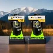 2x LuxPro Lantern & Speaker 572 Lumens Rechargeable Bluetooth Outdoor Camp Light