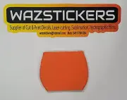 5X Orange Wine Glass Cooler Drink Holder Neoprene Cooler, Sublimation transfer