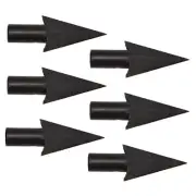 6Pcs Hunting Arrow Head Broadheads Replacement Metal Arrow Head Point Tip