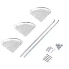 Triangular Shower Caddy Shelf Bathroom Wall Corner Rack Storage Organizer AU